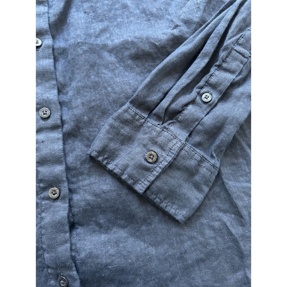 Tommy Hilfiger Men's Long Sleeve Navy Blue Button Down Shirt Large - Picture 4 of 5